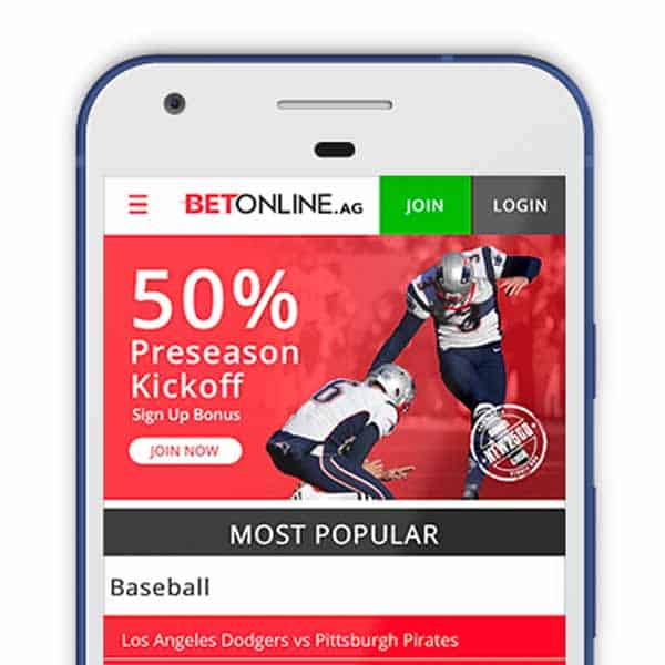 BetOnline mobile sportsbook