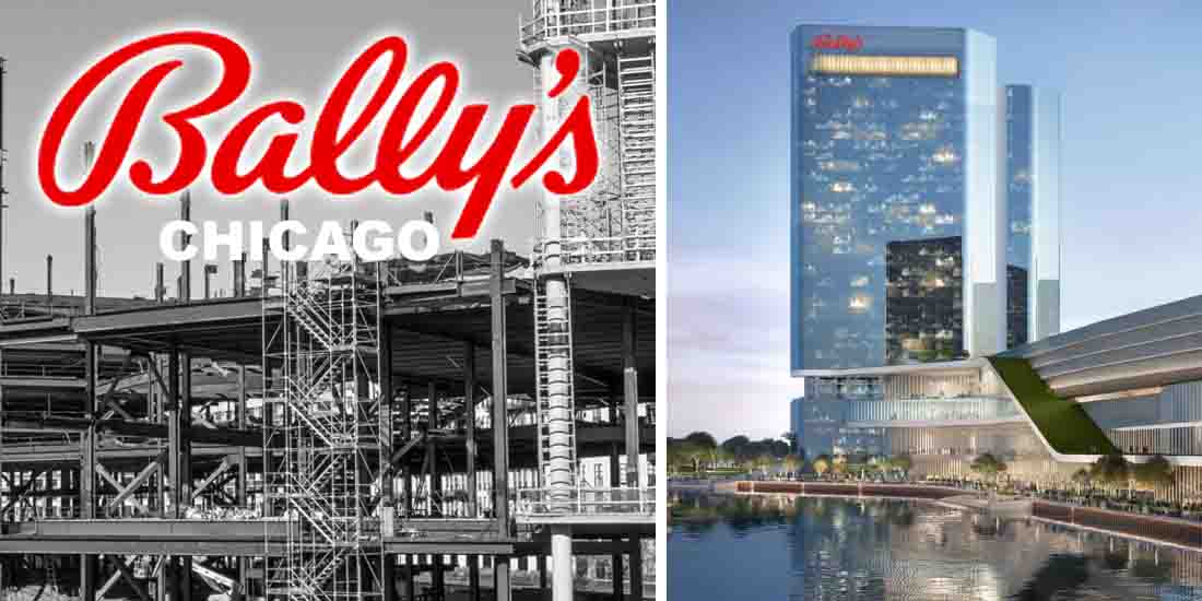 Ballys Chicago construction and virtual render